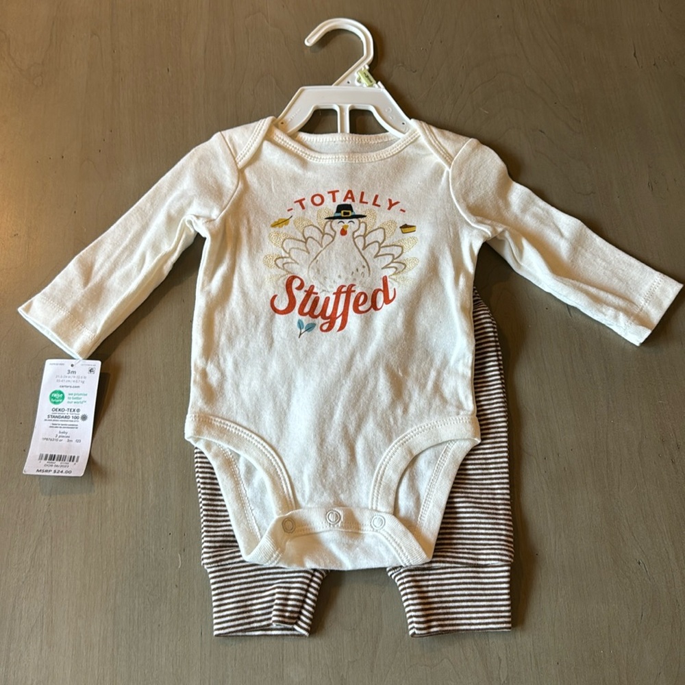 Carters- Totally Stuffed -Thanksgiving outfit